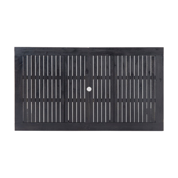 Outdoor Expandable Dining Table With Square Legs