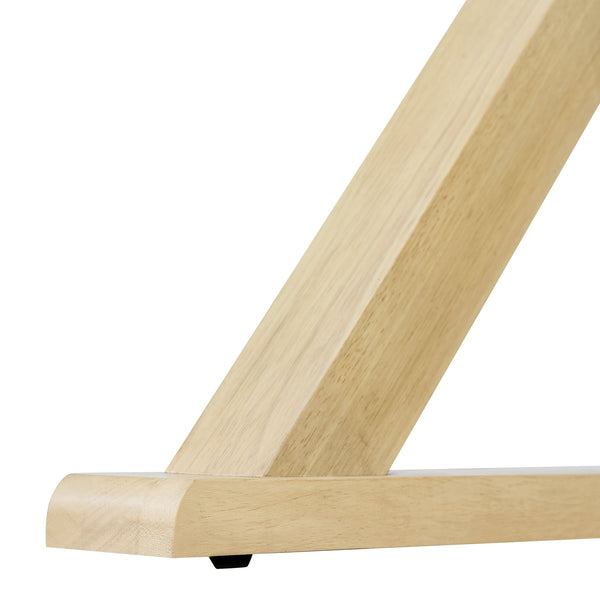 Dining Table With X-Shaped Legs, Rectangular Indoor - Natural