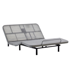 Caron 4.0 - Queen Size Adjustable Bed Frame With Wireless Remote Control, Head And Foot Incline, Massage Function - Black / Gray
