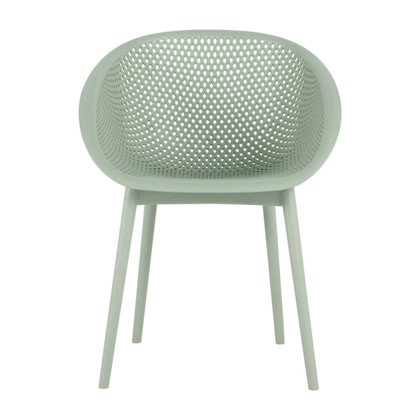 2 Piece Durable Single Chair With Hollow Out Design