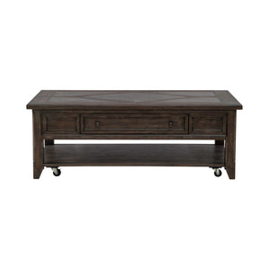Paradise Valley - Rectangular Cocktail Table - Saddle Brown