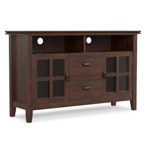 Artisan - TV Media Stand, Handcrafted - Russet Brown