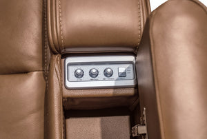Knightington - Power Reclining Loveseat With Audio Seating