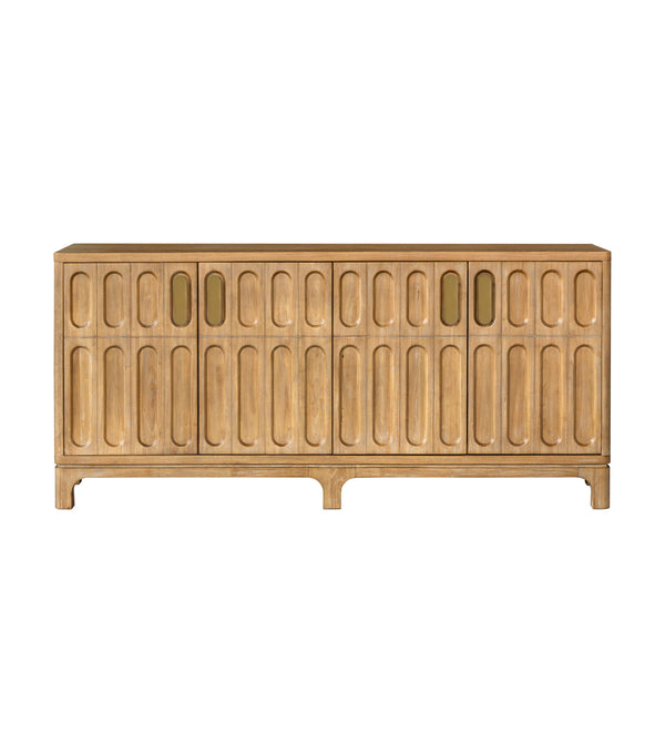 Ryder - Server - Chestnut Elm / Antique Brass