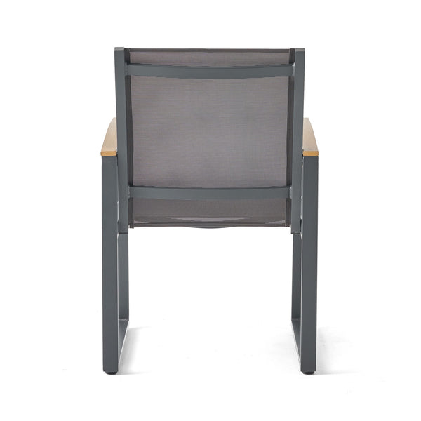 Aresha - Metal Outdoor Dining Armchair (Set of 2) - Gray