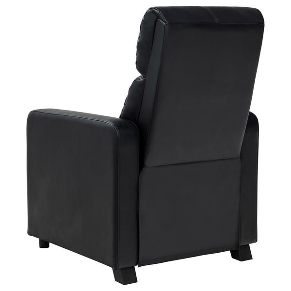 Toohey - 3 Piece Upholstered Tufted Recliner Living Room Set - Black
