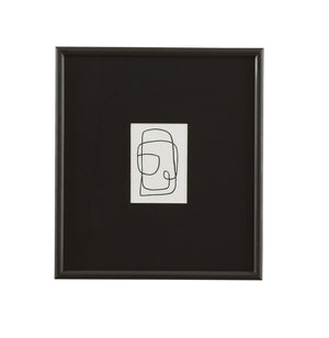 Form Study XII Framed Print - Black