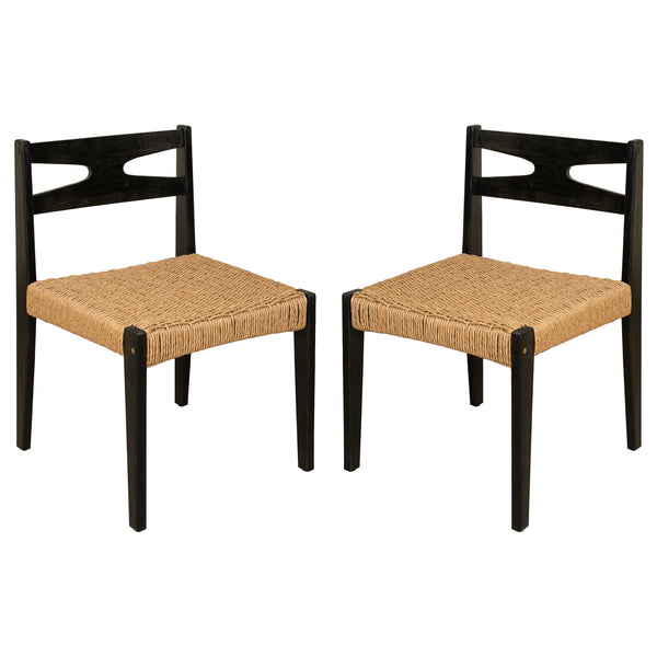 Dining Side Chairs, Indoor Outdoor Armless Chair (Set of 2)