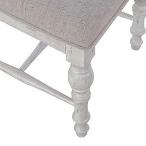 River Place - Panel Back Side Chair - Riverstone White & Tobacco