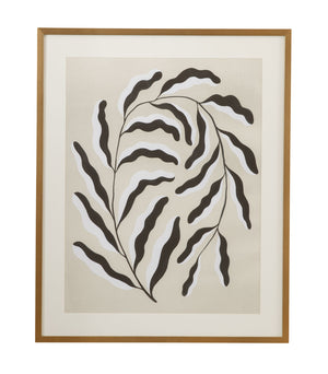 Emerging Weeds I Framed Print - Gray