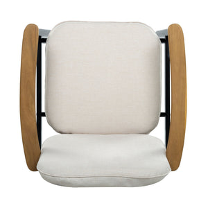 Outdoor Dining Chair - Beige / Black / Teak