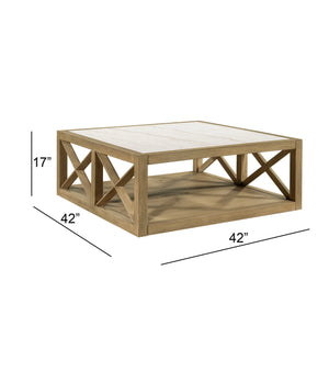 Holden - Square Coffee Table - Rustic Blonde
