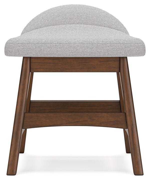 Lyncott - Home Office Desk Chair - Light Gray / Brown