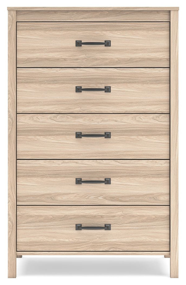 Battelle - Five Drawer Chest - Tan
