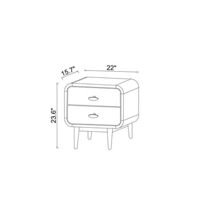 Alexa - Night Stand - Brown