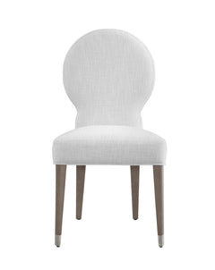 Farrah - Dining Chair - Light Oak Leg/Brushed Nickel Caps