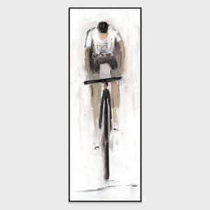 Dane - 30" x 80" Painting Art by Buddy Whitlock - White / Gray