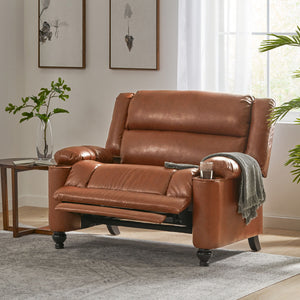 Tufted Design Wide Manual Recliner Chair