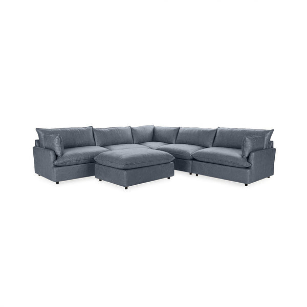 Caplan - 6 Piece Modular Sectional With Ottoman