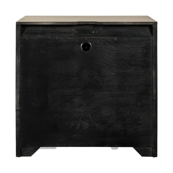 Proximity Place - Bedside Chest With Charging Station - Barley Buff