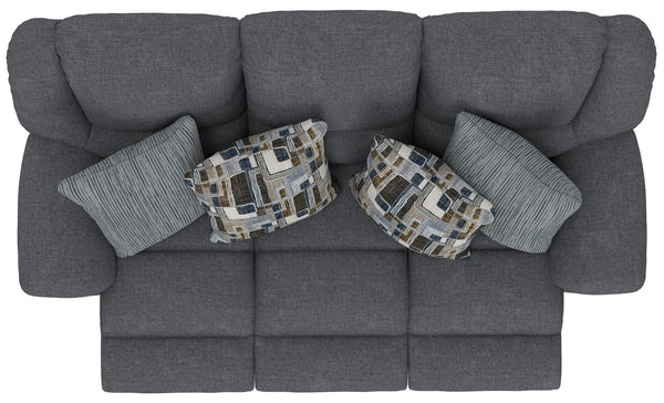 Trifecta - Sofa With 3 Recliners and Drop Down Table
