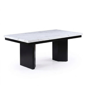 2 Tone Dining Table Set With Upholstered Side Chairs