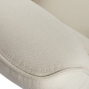 Upholstered Push Recliner Chair With Rubber Wood Legs For Living Room