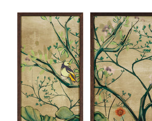 Chinoiserie Framed Print (Set of 4) - Green