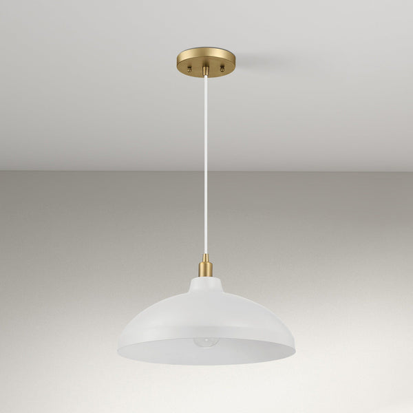 Astral - Single Light Pendant Lamp For Entrance Kitchen Island - Gold / White