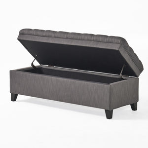 Juliana - Storage Ottoman With Birch Legs
