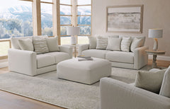 Amelia - Cocktail Ottoman - Chalk