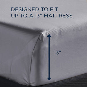 Linens - Tempur Luxe Egyptian Cotton Sheet Set - Silver Mist