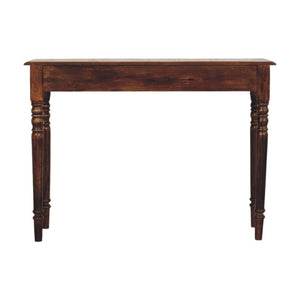 Turned Legs Drawer Console Table