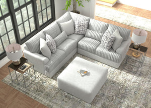 Titan - Sectional With Comfort Coil Seating, Cocktail Ottoman And Accent Pillows Included