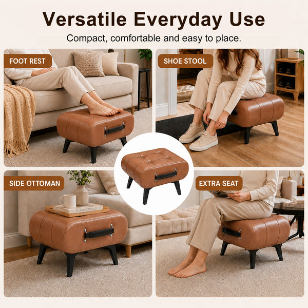 Minimalist Footstool With Hidden Storage