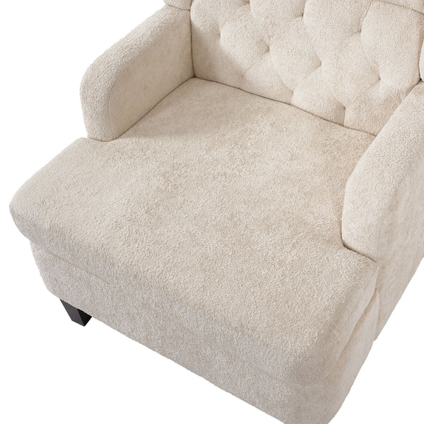 Modern Tufted Upholstered Accent Chair For Living Room
