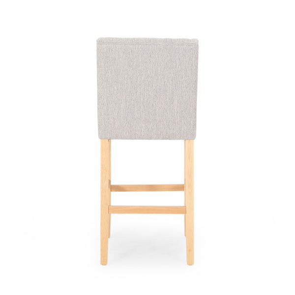 Vienna - Contemporary Fabric Tufted & Wingback Counter Stools (Set of 2)