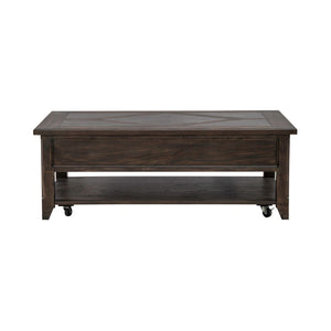 Paradise Valley - Rectangular Cocktail Table - Saddle Brown