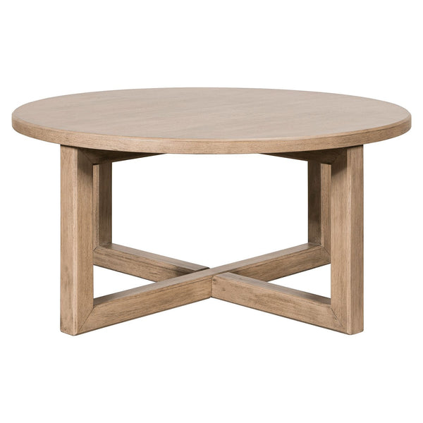 Proximity Place - Round Cocktail Table - Barley Buff