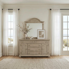 Summer House - Dresser & Mirror - Sand Dune