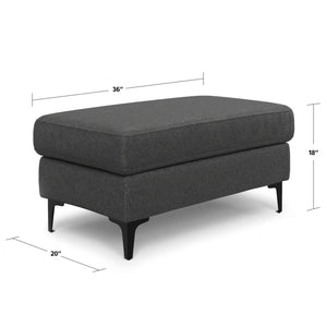 Ava - Versatile Mid Century Ottoman