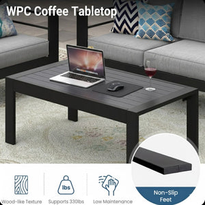 Outdoor Patio Set, All-Weather With Thick Cushions