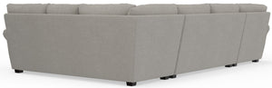 Livingston - Sectional With Comfort Coil Seating, 40" Cocktail Ottoman And Accent Pillows Included