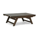 Outdoor Acacia Wood Coffee Table With Open Slat Design