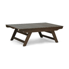 Outdoor Acacia Wood Coffee Table With Open Slat Design