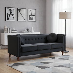 Chesterfield Sofa With Square Arms For Living Room