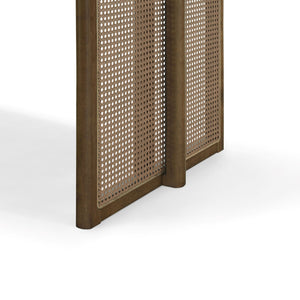 Dining Table With Rattan Accents