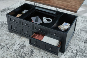 Wildenauer - Lift Top Cocktail Table - Brown / Black