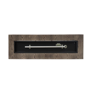 Wellington Square Iron Fire Pit With Wood Pattern Design And 50, 000 Btu Output