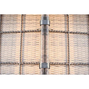 Outdoor Wicker Sectional With Weather Resistant Cushions And Table